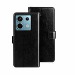 For Xiaomi Redmi Note 13 Pro 5G idewei Crazy Horse Texture Leather Phone Case(Black)