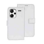 For Xiaomi Redmi Note 13 Pro+ 5G idewei Crazy Horse Texture Leather Phone Case(White)