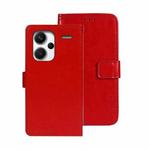 For Xiaomi Redmi Note 13 Pro+ 5G idewei Crazy Horse Texture Leather Phone Case(Red)