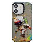 For iPhone 11 Animal Pattern Oil Painting Series PC + TPU Phone Case(Astronaut)