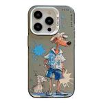 For iPhone 13 Pro Animal Pattern Oil Painting Series PC + TPU Phone Case(Wolf)