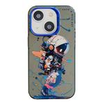 For iPhone 14 Animal Pattern Oil Painting Series PC + TPU Phone Case(Tattered Astronaut)