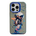 For iPhone 15 Pro Animal Pattern Oil Painting Series PC + TPU Phone Case(Tattered Astronaut)