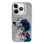 For iPhone 11 Pro Max Animal Pattern Oil Painting Series PC + TPU Phone Case(Spotted Dog)