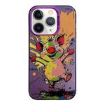 For iPhone 11 Pro Max Animal Pattern Oil Painting Series PC + TPU Phone Case(Happy Pig)