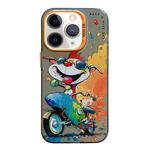 For iPhone 11 Pro Max Animal Pattern Oil Painting Series PC + TPU Phone Case(Motorcycle Dog)