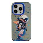 For iPhone 16 Pro Animal Pattern Oil Painting Series PC + TPU Phone Case(Tattered Astronaut)