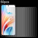 For OPPO A1s 5G 50pcs 0.26mm 9H 2.5D Tempered Glass Film