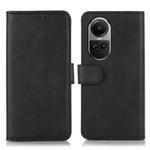 For OPPO Reno10 / Reno10 Pro Global Cow Texture Flip Leather Phone Case(Black)