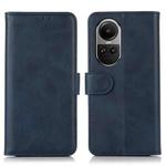 For OPPO Reno10 / Reno10 Pro Global Cow Texture Flip Leather Phone Case(Blue)