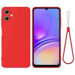 For Samsung Galaxy A07 4G Solid Color Liquid Silicone Dropproof Full Coverage Phone Case(Red)