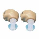 KAIXINWEI K8000 1 Pair DC1.5V In-ear Hearing Aid Sound Amplifier(Khaki)