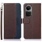 For OPPO Reno10 / Reno10 Pro Global KHAZNEH Litchi Texture Leather RFID Phone Case(Brown)