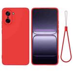 For OnePlus Nord CE5 / Ace 5 Racing Pure Color Liquid Silicone Shockproof Phone Case(Red)