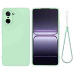 For OnePlus Nord CE5 / Ace 5 Racing Pure Color Liquid Silicone Shockproof Phone Case(Green)