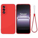 For OnePlus Nord 5 / Ace 5 Ultra Pure Color Liquid Silicone Shockproof Phone Case(Red)