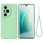 For Honor 300 Ultra / 300 Pro Pure Color Liquid Silicone Shockproof Phone Case(Green)
