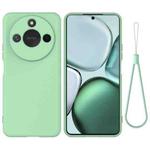 For Honor X9c Smart / X60 Pure Color Liquid Silicone Shockproof Phone Case(Green)