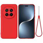 For Honor Magic7 Pro Pure Color Liquid Silicone Shockproof Phone Case(Red)