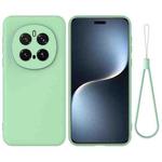 For Honor Magic7 Pro Pure Color Liquid Silicone Shockproof Phone Case(Green)