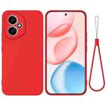 For Honor 400 Global 156.5mm Solid Color Liquid Silicone Dropproof Full Coverage Phone Case(Red)