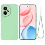 For Honor 400 Global 156.5mm Solid Color Liquid Silicone Dropproof Full Coverage Phone Case(Green)