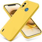 For Nokia G11 Plus Pure Color Liquid Silicone Shockproof Phone Case(Yellow)