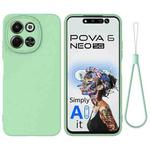 For Tecno Spark 30 5G / Pova 6 Neo 5G Pure Color Liquid Silicone Shockproof Phone Case(Green)