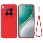 For Tecno Camon 40 Premier 5G Solid Color Liquid Silicone Dropproof Full Coverage Phone Case(Red)