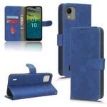 For Nokia C110 4G Skin Feel Magnetic Flip Leather Phone Case(Blue)