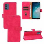 For Nokia C300 Skin Feel Magnetic Flip Leather Phone Case(Rose Red)