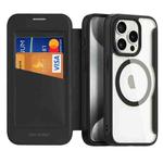 For iPhone 15 Pro DUX DUCIS Skin X Pro Series Magsafe PC + TPU Phone Leather Case(Black)