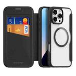 For iPhone 16 Pro Max DUX DUCIS Skin X Pro Series Magsafe PC + TPU Phone Leather Case(Black)