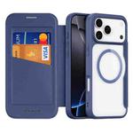 For iPhone 17 Pro Max DUX DUCIS Skin X Pro Series Magsafe PC + TPU Phone Leather Case(Blue)