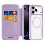 For iPhone 17 Pro Max DUX DUCIS Skin X Pro Series Magsafe PC + TPU Phone Leather Case(Purple)