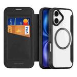 For iPhone 17 DUX DUCIS Skin X Pro Series Magsafe PC + TPU Phone Leather Case(Black)