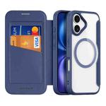 For iPhone 17 DUX DUCIS Skin X Pro Series Magsafe PC + TPU Phone Leather Case(Blue)