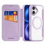 For iPhone 17 DUX DUCIS Skin X Pro Series Magsafe PC + TPU Phone Leather Case(Purple)