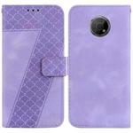 For Nokia G300 7-shaped Embossed Leather Phone Case(Purple)