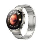 22mm Three Strains Uplift HW Buckle Titanium Metal Watch Band(Titanium Gray)