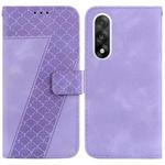 For OnePlus Ace 5 Ultra / Nord 5 5G Seven-shaped Embossed Leather Phone Case(Purple)