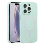 For iPhone 16 Pro Max Liquid Silicone Magsafe Phone Case(Light Cyan)