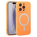 For iPhone 16 Pro Max Liquid Silicone Magsafe Phone Case(Orange)