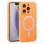 For iPhone 16 Pro Liquid Silicone Magsafe Phone Case(Orange)