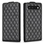 For Google Pixel 7 Diamond Lattice Vertical Flip Leather Phone Case(Black)