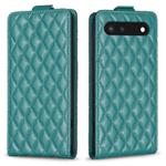 For Google Pixel 7 Diamond Lattice Vertical Flip Leather Phone Case(Green)