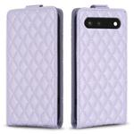 For Google Pixel 7 Diamond Lattice Vertical Flip Leather Phone Case(Purple)