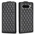 For Google Pixel 8 Pro Diamond Lattice Vertical Flip Leather Phone Case(Black)