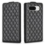 For Google Pixel 8 Diamond Lattice Vertical Flip Leather Phone Case(Black)