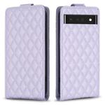 For Google Pixel 7 Pro Diamond Lattice Vertical Flip Leather Phone Case(Purple)